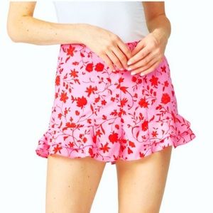 Likely NYC pink/red floral shorts sz 8